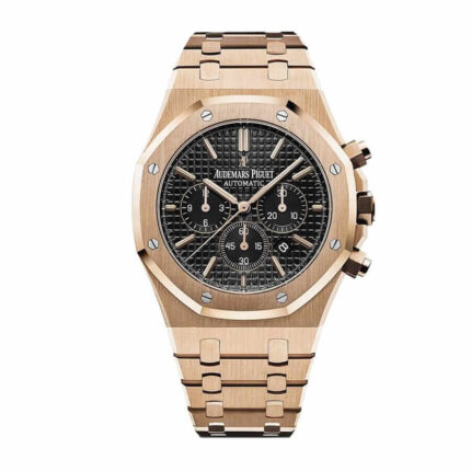 New Arrivals audemars piguet rose gold royal chronograph black dial 26320or oo 1220or 01 replica