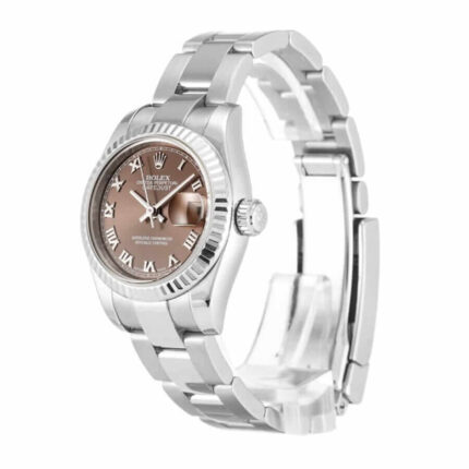 New Arrivals Rolex Datejust Bronze Roman Numeral Replica Left