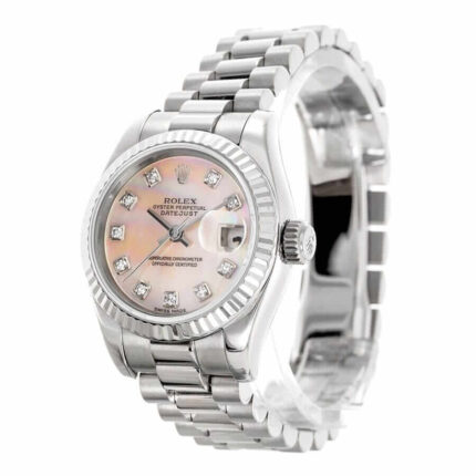 New Arrivals Rolex Datejust Mother Of Pearl Lady Diamond Replica Left