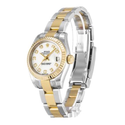 New Arrivals Rolex Datejust Yellow Gold Diamond Replica Left