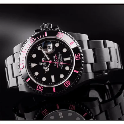 New Arrivals Rolex Submariner 116610N Pink Venom Black Dial Replica 2