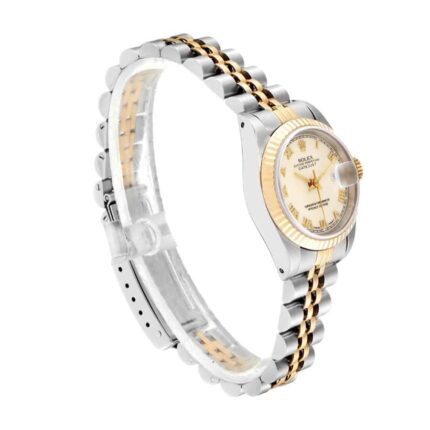 New Arrivals rolex datejust ivory roman numeral white dial 69173 jubilee replica