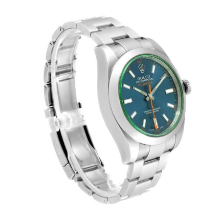 New Arrivals rolex milgauss blue dial green crystal