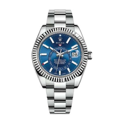 New Arrivals rolex sky dweller blue dial satinless steel 326934 replica