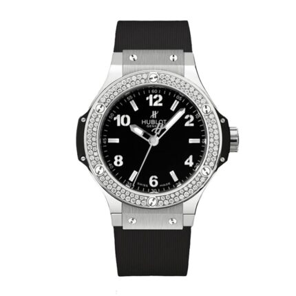 New Arrivals hublot big bang steel diamonds black steel rubber 38mm 361 sx 1270 rx 1104 replica 1