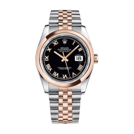 New Arrivals rolex datejust 116201 36mm gold steel black dial 116201