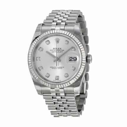 New Arrivals rolex datejust 126234 36mm steel automatic silver dial replica