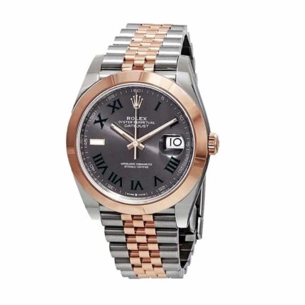 New Arrivals rolex datejust 126301 0016 41mm steel gold automatic grey dial replica