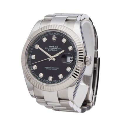 New Arrivals rolex datejust 126334 stainless steel black black dial oyster replica