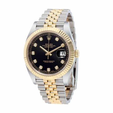 New Arrivals rolex datejust 12633bkdj steel gold automatic black dial replica