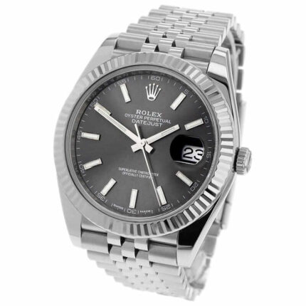 New Arrivals rolex datejust 41mm 126334 gold steel grey dial replica 2