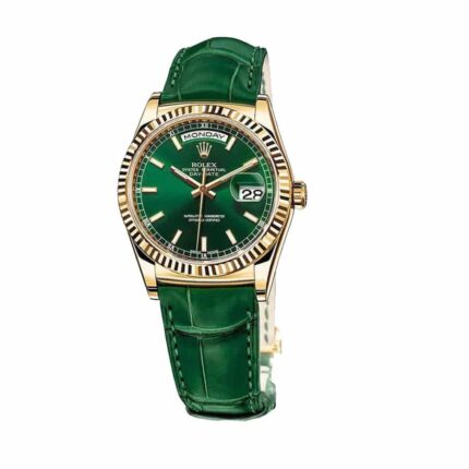 New Arrivals rolex day date 118138 v5 yellow gold green