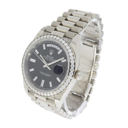 New Arrivals rolex day date 40 white gold diamond bezel 40mm watch 228349rbr replica