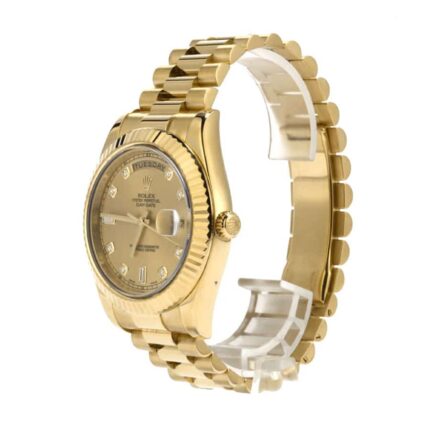 New Arrivals rolex day date ii 218238 kw yellow gold champagne dial replica