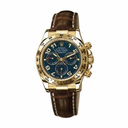 New Arrivals rolex daytona cosmograph 116518 jh yellow gold blue dial replic