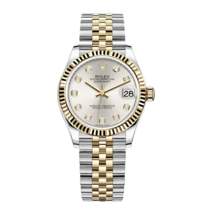 New Arrivals Rolex Datejust 278273 Steel And Yellow Gold Silver With Diamond Dial Replica