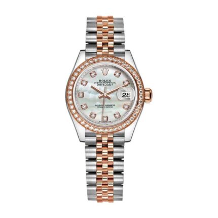 New Arrivals rolex datejust 28mm 279381rbr everose gold diamond automatic sundust with diamond dial