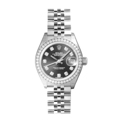 New Arrivals rolex datejust 28mm 279384rbr white gold automatic dark grey diamond dial