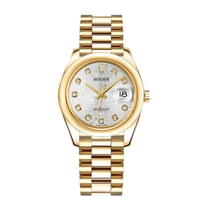 New Arrivals rolex datejust 31mm 278273 yellow gold steel automatic grey with diamond dial