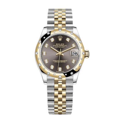 New Arrivals rolex datejust 31mm 278343rbr yellow gold steel automatic grey with diamond dial