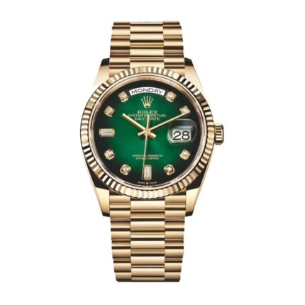 New Arrivals rolex day date 36 yellow gold green dial 118238