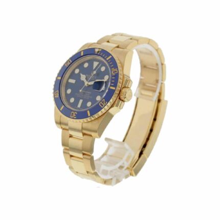 New Arrivals rolex submariner blue dial gold 116618lb osyter replica24
