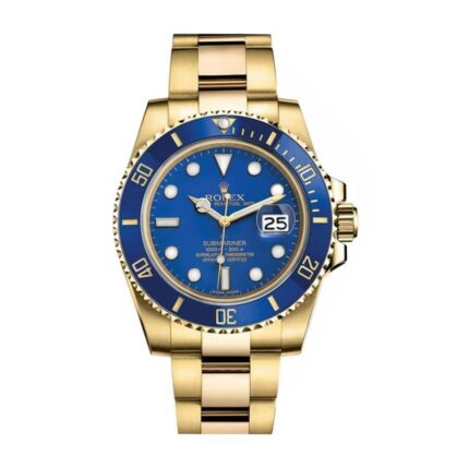 New Arrivals rolex submariner blue dial gold 116618lb replica