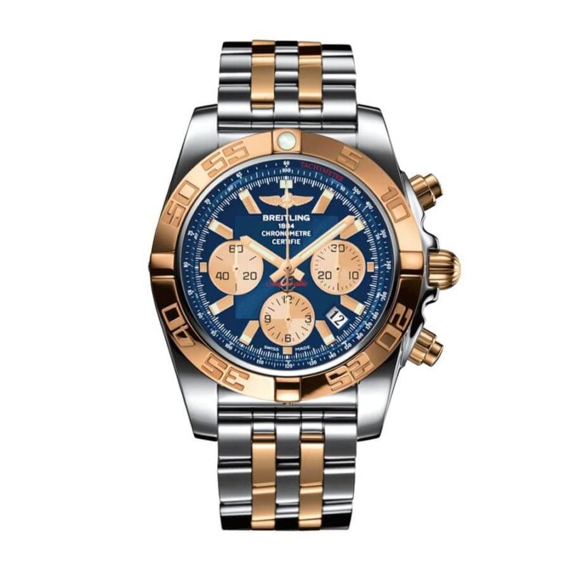 Homeaa breitling chronomat 44 blue dial cb0110121c1c1 replica