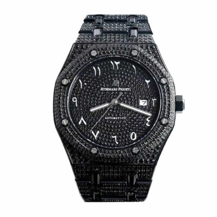 New Arrivals audemars piguet royal black diamonds with arabic dial a160m266 replica 1