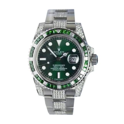 New Arrivals rolex submariner hulk 116610lv diamond green dial iced out replica