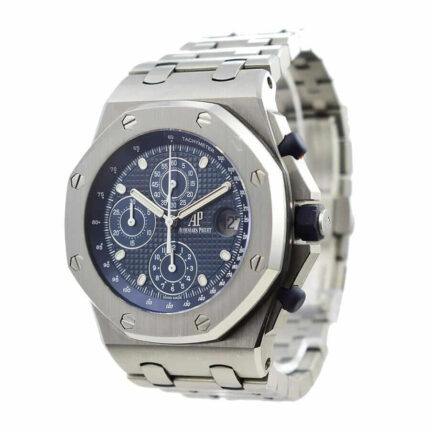 New Arrivals audemars piguet royal oak offshore chronograph blue dial 26237st oo 1000s