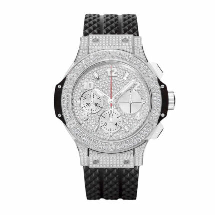New Arrivals hublot classic fusion chronograph with diamond silver dial replica