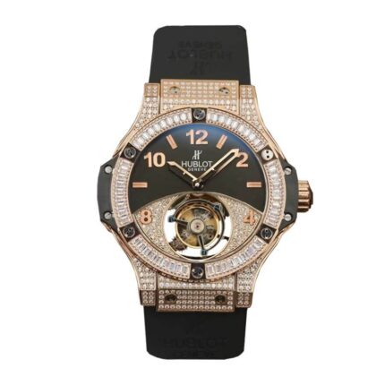 New Arrivals hublot classic fusion tourbillon best edition with diamond black dial replica
