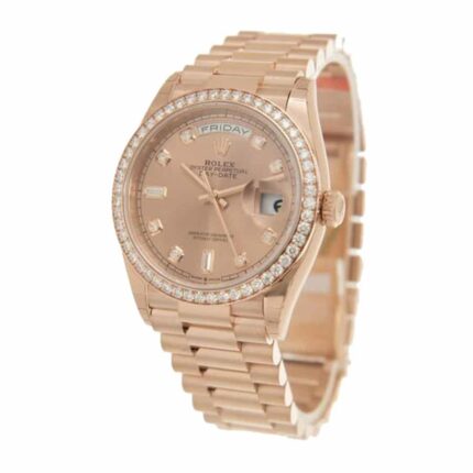 New Arrivals rolex day date 36 rose diamond dial automatic everose gold president 128345pdp