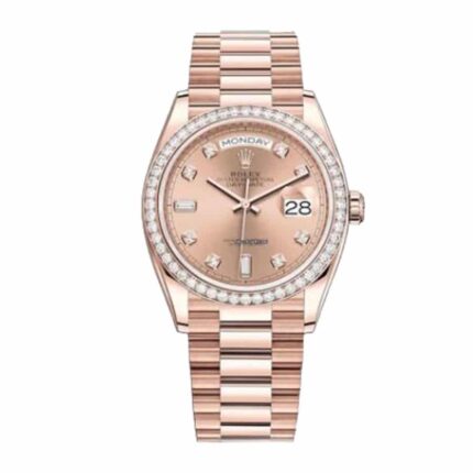 New Arrivals rolex day date 36 rose diamond dial automatic everose gold president 128345pdp replica
