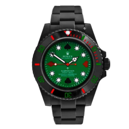 New Arrivals Rolex Blaken Submariner Poker Green Dial 114060 Replica 1