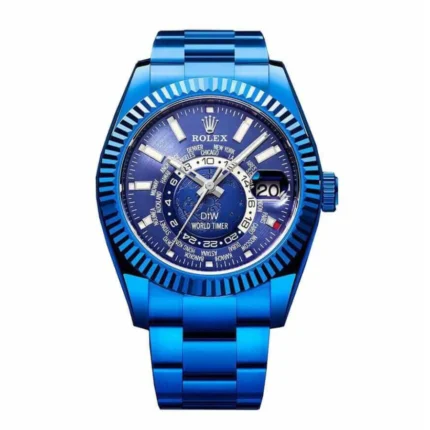 New Arrivals Rolex Sky Dweller 326934 World Timer Blue DLC Replica