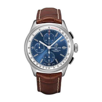 New Arrivals breitling premier automatic chronograph a13315351c1p2 blue dial replica