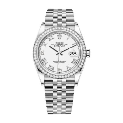 New Arrivals rolex datejust 36 126284rbr white roman dial jubilee replica