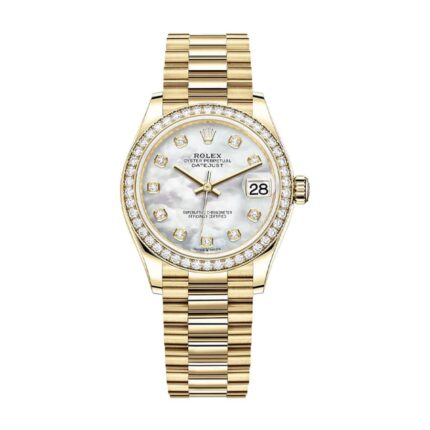 New Arrivals rolex datejust mother of pearl diamond dial yellow gold 178288 replica 1