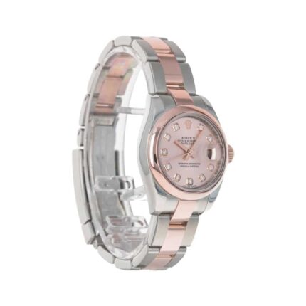 New Arrivals rolex datejust ss rg white roman dial automatic 371832 oyster replica3