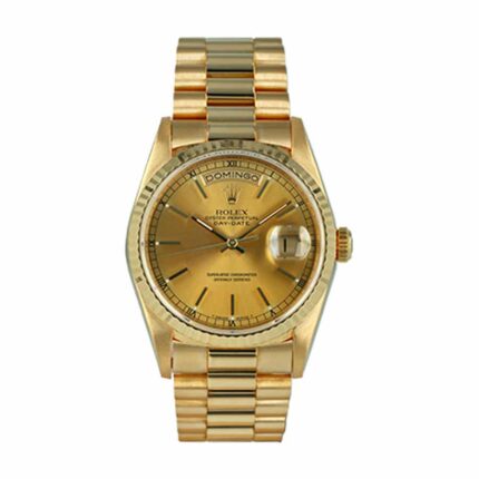 New Arrivals rolex day date yellow gold champagne dial 228238 replica