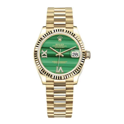 Rolex Datejust 126333 "Gold Green Dial" Signature Replica 1:1