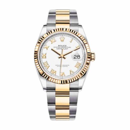 New Arrivals rolex datejust 126231lc steel yellow gold automatic white dial oyster replica