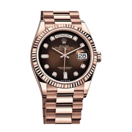 New Arrivals Rolex Day Date 128235 0037 Brown Ombre Dial Replica
