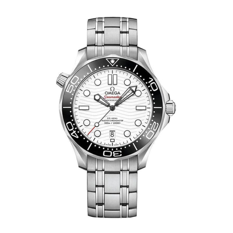 Homeaa omega seamaster diver steel 210 30 42 20 04 001 white dial replica