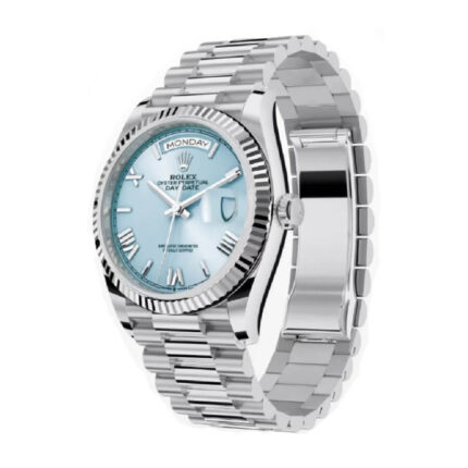 New Arrivals rolex day date blue grooved replica 1
