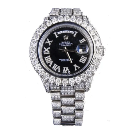 New Arrivals Rolex Day Date 218239 Fully Iced Out Replica4