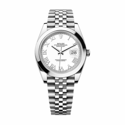 New Arrivals rolex datejust 126300 steel grey dial jubilee replica 1