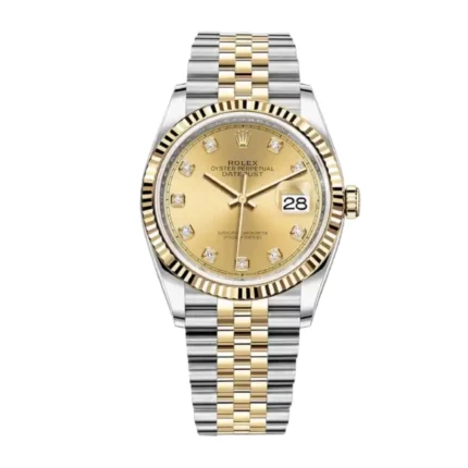 New Arrivals rolex datejust 36 gold 126233 jubilee replica 1